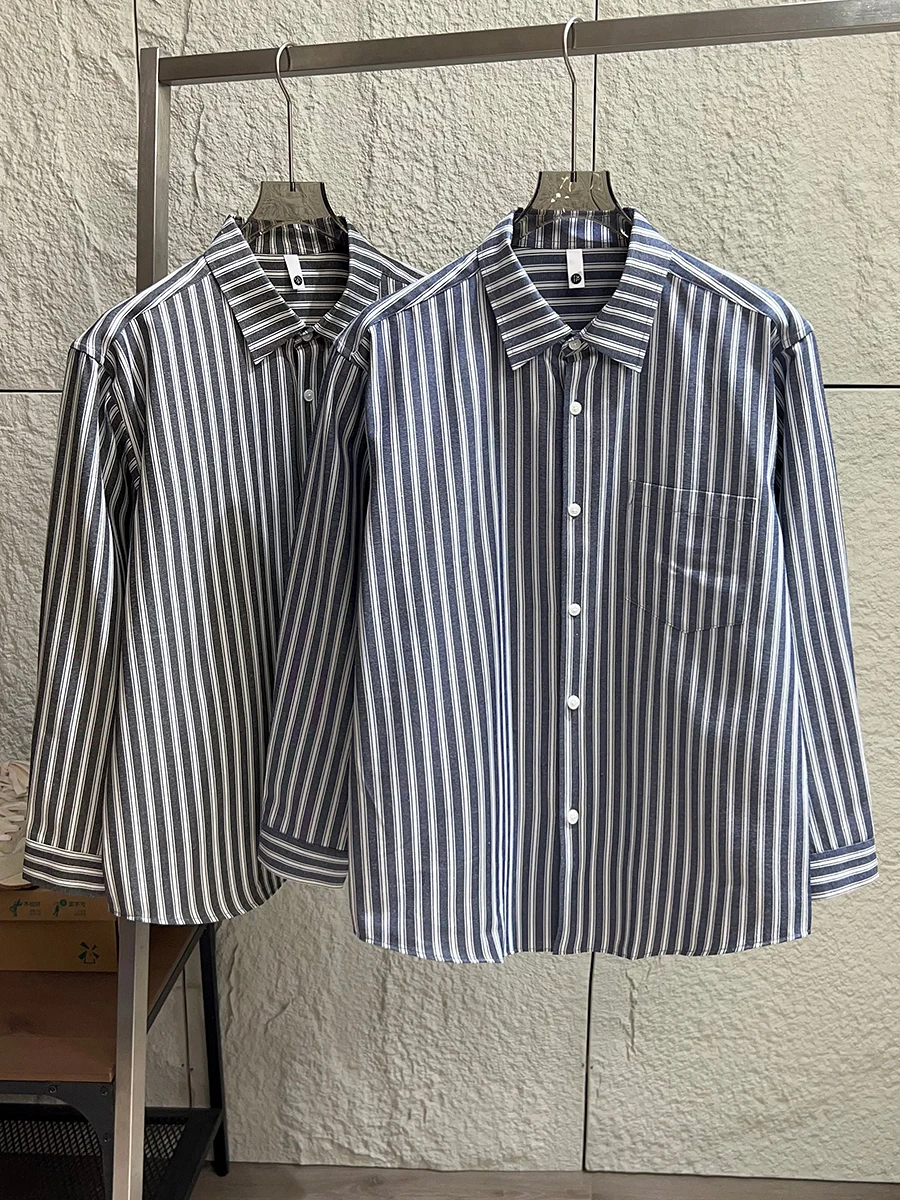 Retro Artistic Cotton Linen Blend Men's Fashionable Casual Striped Long Sleeve Shirt Spring Season Breathable Comfortable Loo...
Retro Artistic Cotton Linen Blend Men's Fashionable Casual Striped Long Sleeve Shirt Spring Season Breathable Comfortable Loo...