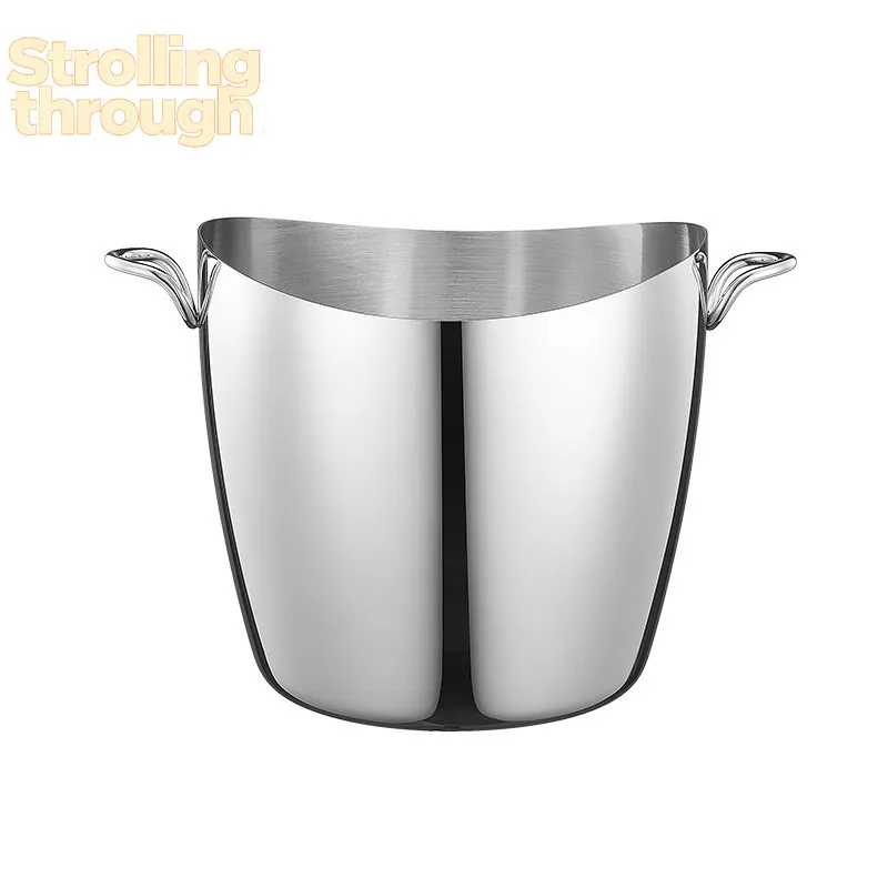European stainless steel champagne bucket creative household red wine chilled beer light luxury ice bucket ornament
European stainless steel champagne bucket creative household red wine chilled beer light luxury ice bucket ornament