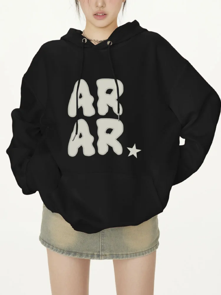 Black fashion sports Hoodie Y2K Style Fashion Letter Design Sense Pullovers Female Hoodies Autumn And Winter Warm Tops
Black fashion sports Hoodie Y2K Style Fashion Letter Design Sense Pullovers Female Hoodies Autumn And Winter Warm Tops