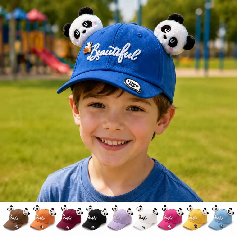 Cute 3D Doll Panda Baseball Cap Breathable Versatile Boy Girl Sun Hat Lightweight 10 Colors Peaked Cap For Summer Outdoor
Cute 3D Doll Panda Baseball Cap Breathable Versatile Boy Girl Sun Hat Lightweight 10 Colors Peaked Cap For Summer Outdoor