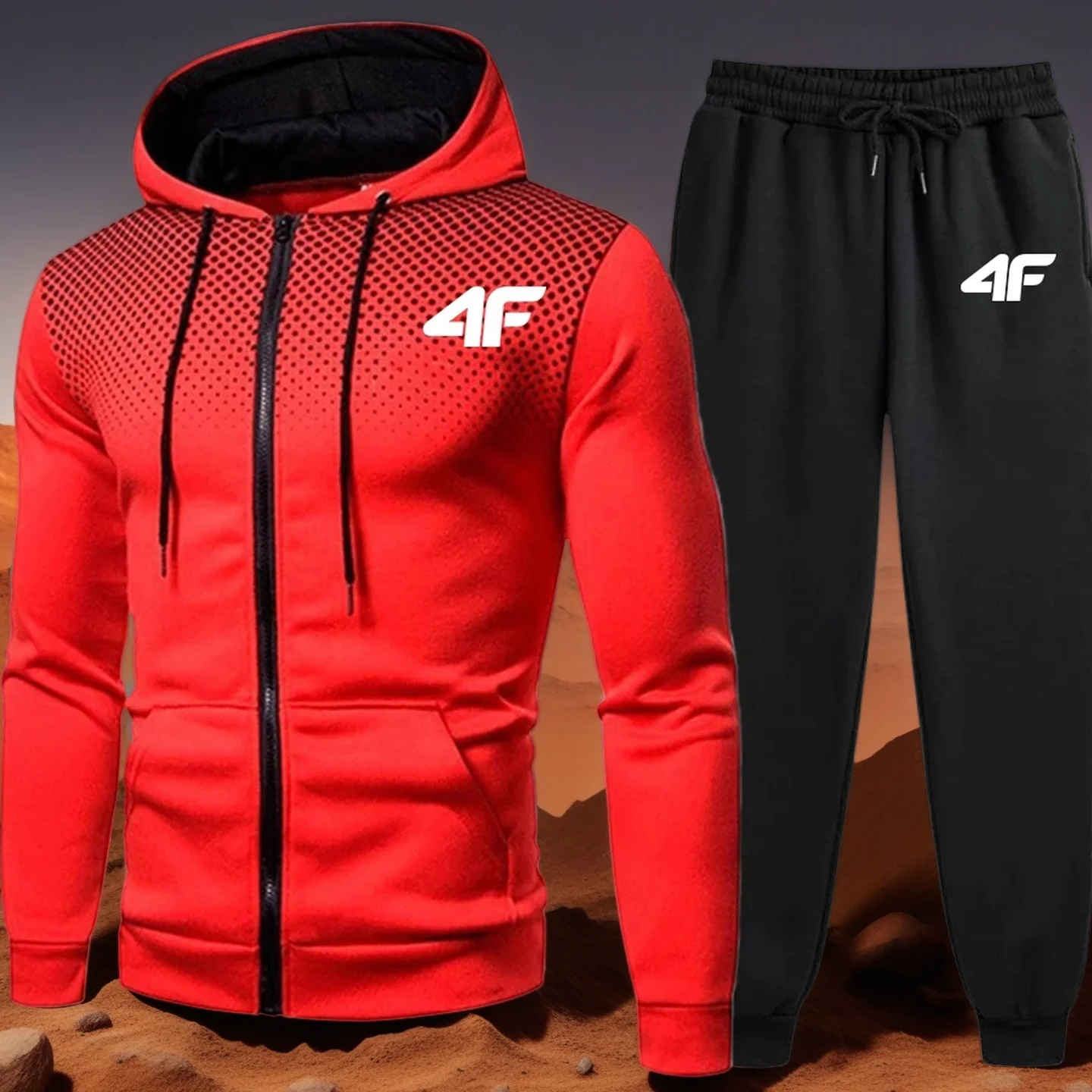 Mens Tracksuits+Sweatpants Two Pieces Suits 2025 Winter Print Zipper Hooded Sweatshirt Casual Fitness Jogging Sports Pants Sets
Mens Tracksuits+Sweatpants Two Pieces Suits 2025 Winter Print Zipper Hooded Sweatshirt Casual Fitness Jogging Sports Pants Sets