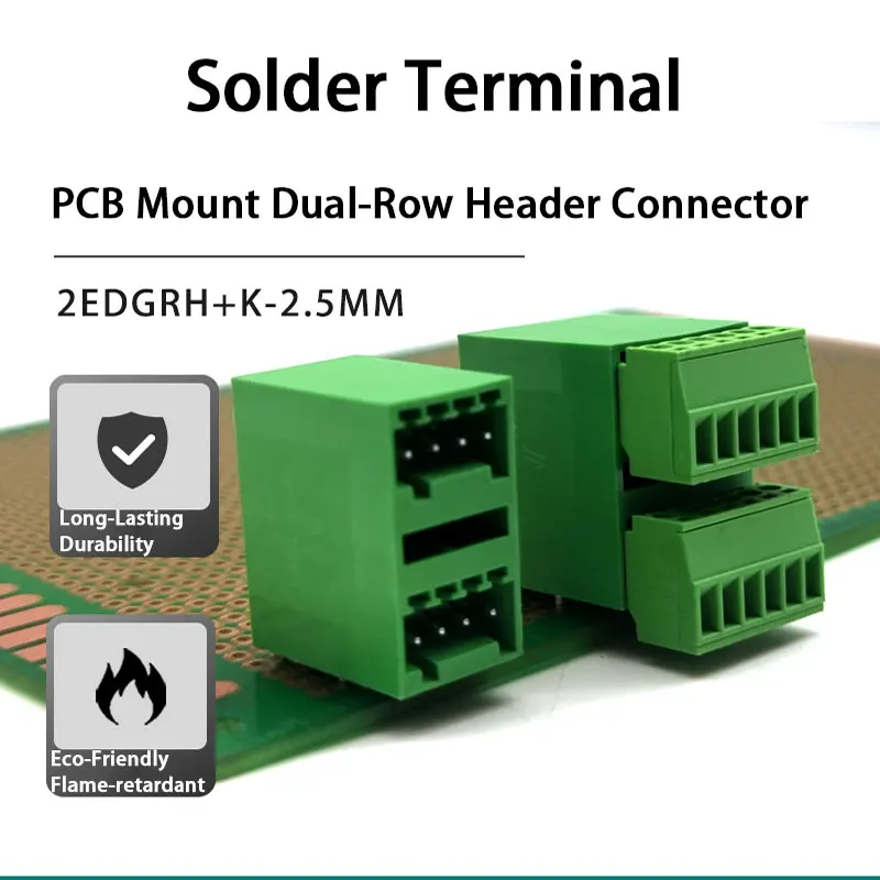 K+ Socket|Board-to-Board Pin Header & Socket Set|2.5mm PCB Header 2-20P (2EDGEN) Pitch Tin-Plated Brass|Industrial EDGEN Series
K+ Socket|Board-to-Board Pin Header & Socket Set|2.5mm PCB Header 2-20P (2EDGEN) Pitch Tin-Plated Brass|Industrial EDGEN Series