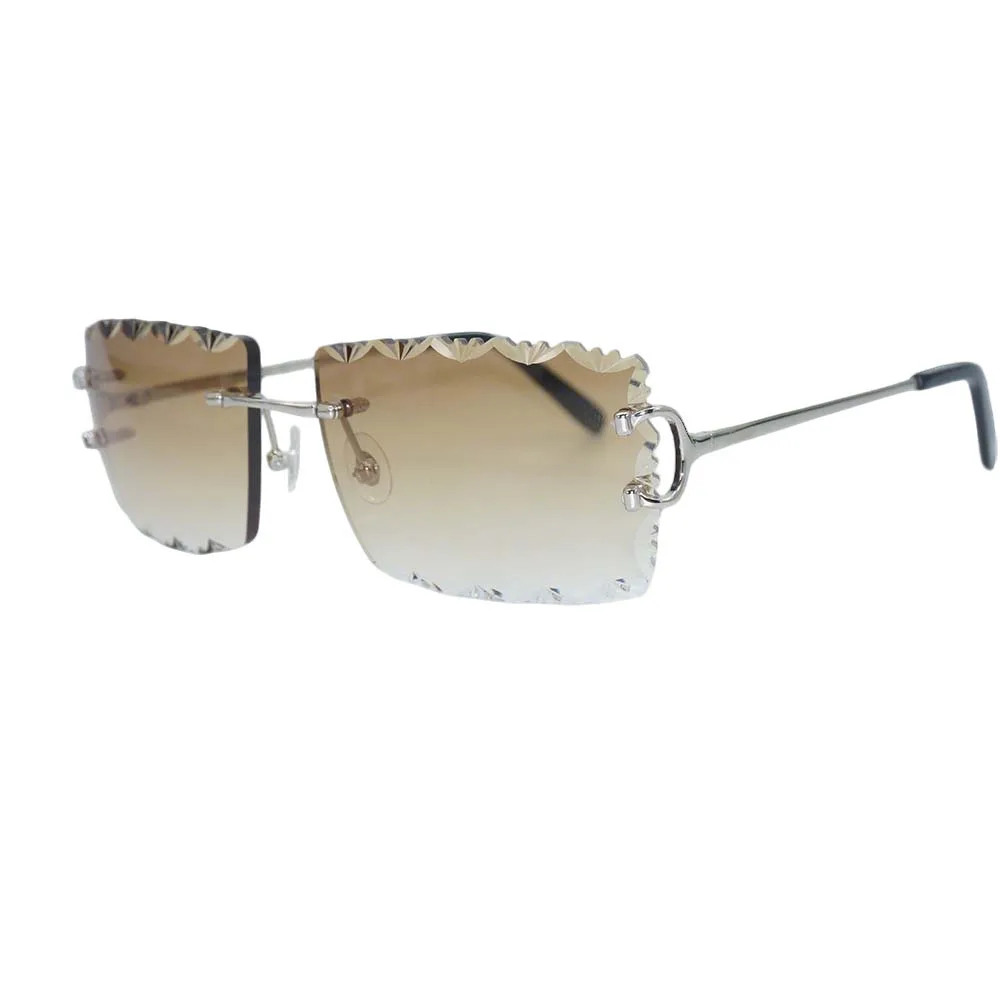 Luxury Rimless Metal Sunglasses - Premium Texture Design with UV400 Protection, Unisex for Stylish Outdoor Looks
Luxury Rimless Metal Sunglasses - Premium Texture Design with UV400 Protection, Unisex for Stylish Outdoor Looks
