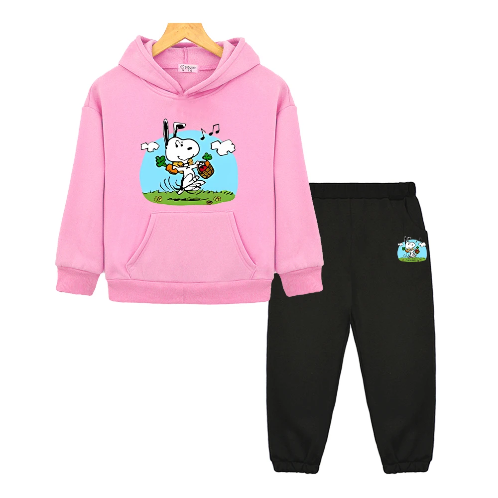 Snoopy hoodies Fleece Sweatshirt Jacket 2pcs pullover+Pant boys girls Hooded Sports Sets Childrens suit kids boutique clothes
Snoopy hoodies Fleece Sweatshirt Jacket 2pcs pullover+Pant boys girls Hooded Sports Sets Childrens suit kids boutique clothes