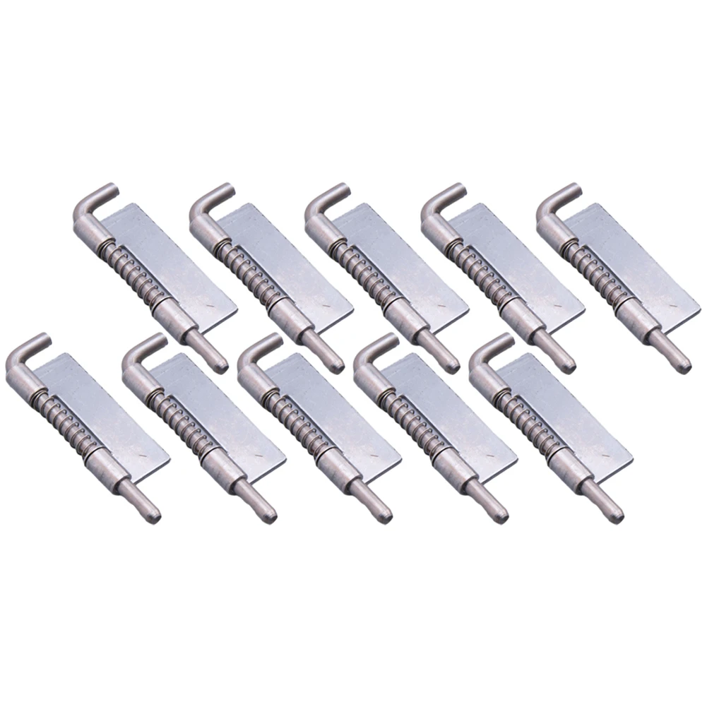 Reliable Spring Loaded Bolt Plunger Spring Latches Galvanized Iron Material Suitable For Kitchen And Toilet 10 Pack
Reliable Spring Loaded Bolt Plunger Spring Latches Galvanized Iron Material Suitable For Kitchen And Toilet 10 Pack