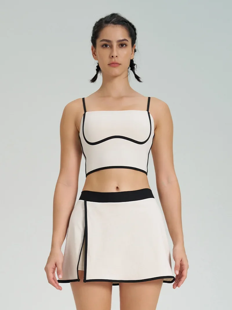 Tennis Skirt Set 2025 Women White Patchwork Push Up Sport Bra Crop Top High Waist Skort Yoga Set Fitness Gym Workout Clothes
Tennis Skirt Set 2025 Women White Patchwork Push Up Sport Bra Crop Top High Waist Skort Yoga Set Fitness Gym Workout Clothes