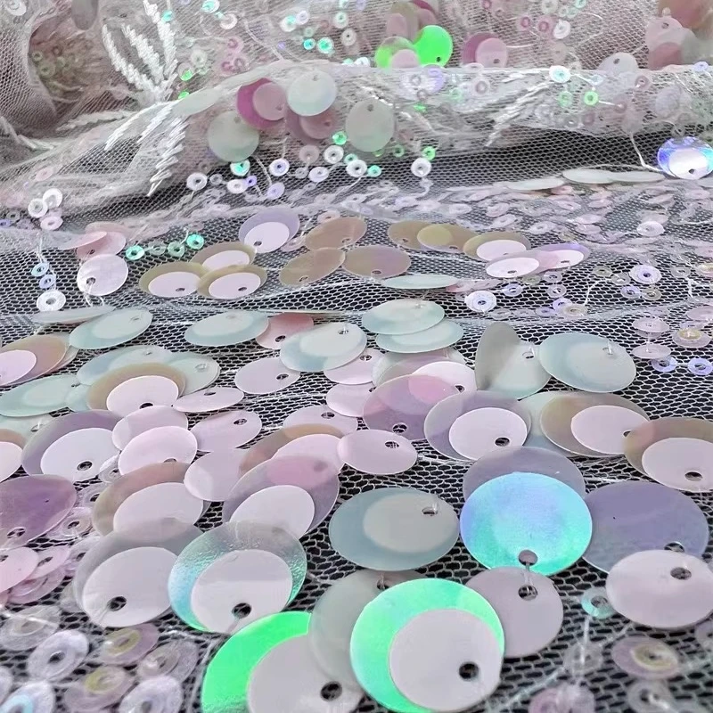 9mm Size Sequin Embroidered Mesh Fabric for DIY Sewing Wedding Dress Clothing Fashion Designer Fabrics Material Cloth
9mm Size Sequin Embroidered Mesh Fabric for DIY Sewing Wedding Dress Clothing Fashion Designer Fabrics Material Cloth