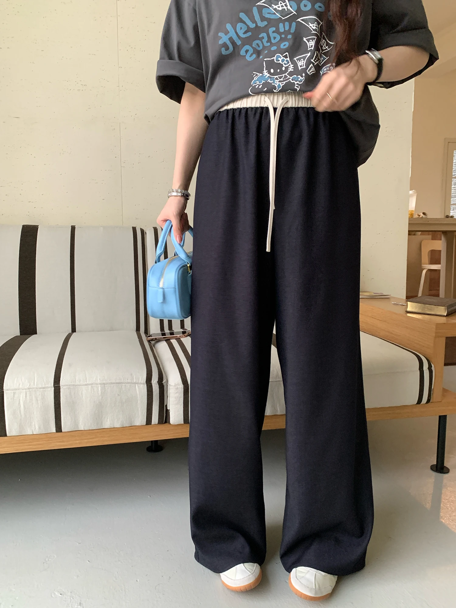 Elegant High Waist Wide Leg Pants Women's Casual Trousers Folded Waist Draping Loose Fit Color Block Spring Fashion plus Size
Elegant High Waist Wide Leg Pants Women's Casual Trousers Folded Waist Draping Loose Fit Color Block Spring Fashion plus Size