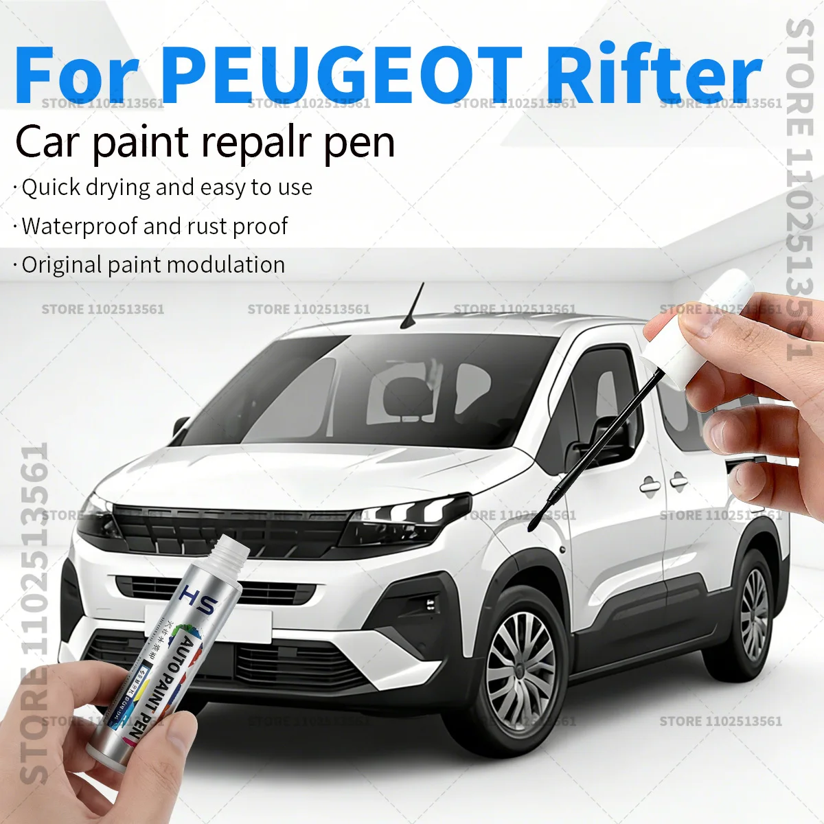 Ручка для ремонта автомобильной краски для PEUGEOT Rifter E-Rifter, аксессуары для ремонта царапин на краске, красный, белый, синий, серый, оникс, черный, зеленый
Ручка для ремонта автомобильной краски для PEUGEOT Rifter E-Rifter, аксессуары для ремонта царапин на краске, красный, белый, синий, серый, оникс, черный, зеленый