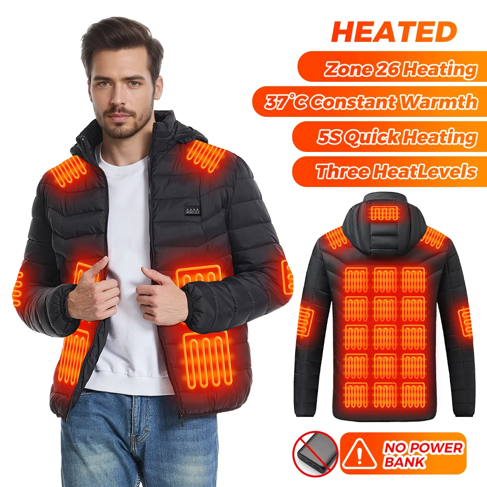 For Smart Heated For Jacket 26 Zone Mens Winter Hunting Gear USB Electric Vest Cycling Warm Clothing Outdoor Sports Apparel 
For Smart Heated For Jacket 26 Zone Mens Winter Hunting Gear USB Electric Vest Cycling Warm Clothing Outdoor Sports Apparel