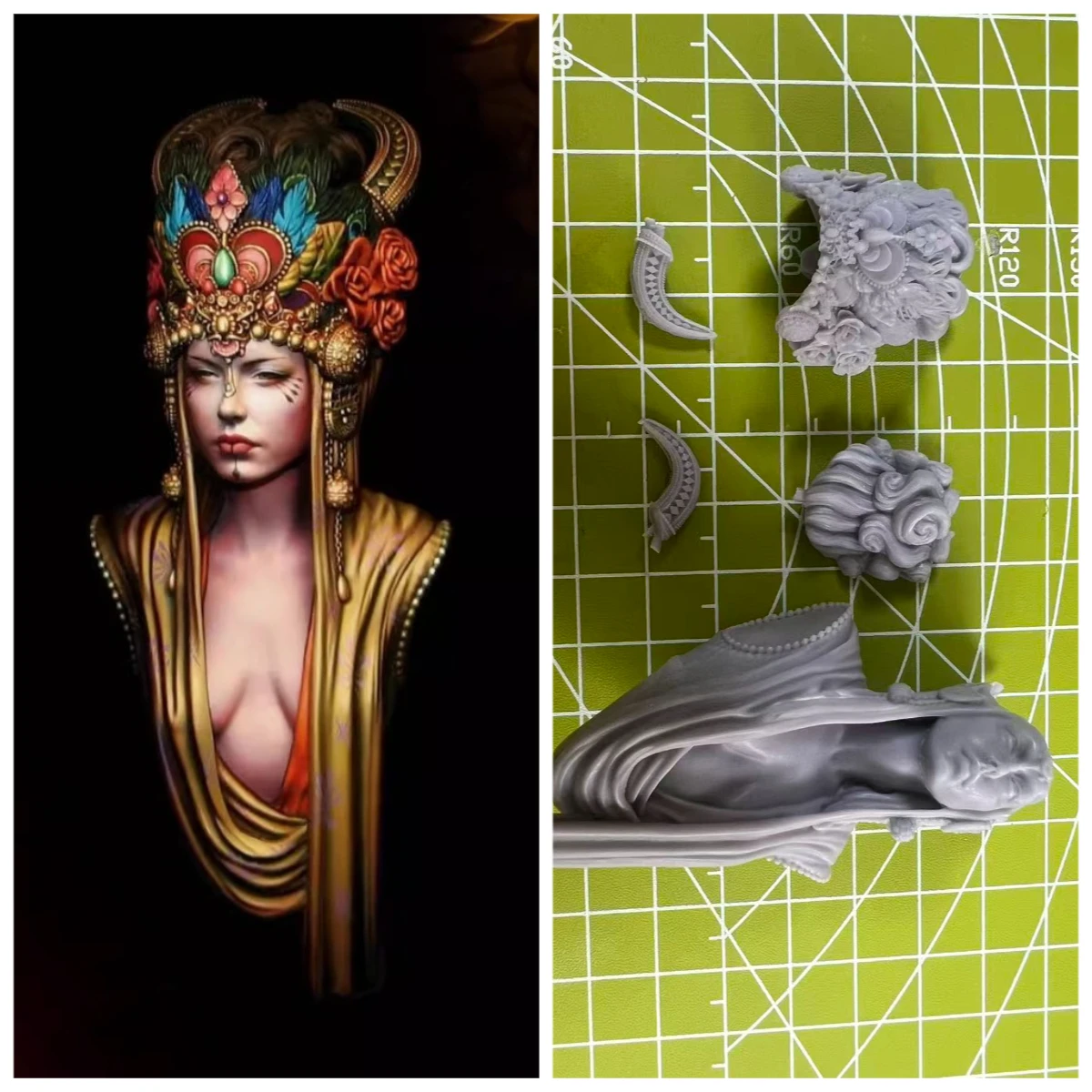 High Quality 1:10 Die-casting Resin Model Assembly Resin Bust Statue Solemn Goddess in Unpainted State
High Quality 1:10 Die-casting Resin Model Assembly Resin Bust Statue Solemn Goddess in Unpainted State