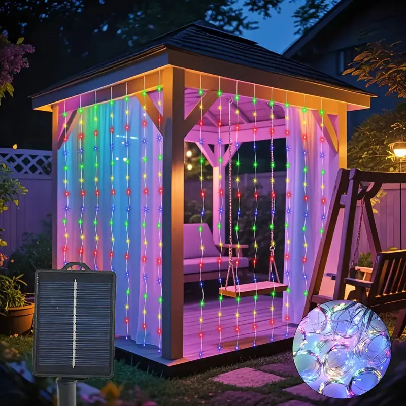 600/300/200/100LED Solar Curtain Lights Outdoor Fairy Garland Lamp Christmas Wedding Garden Decorations String Light Patio Decor
600/300/200/100LED Solar Curtain Lights Outdoor Fairy Garland Lamp Christmas Wedding Garden Decorations String Light Patio Decor