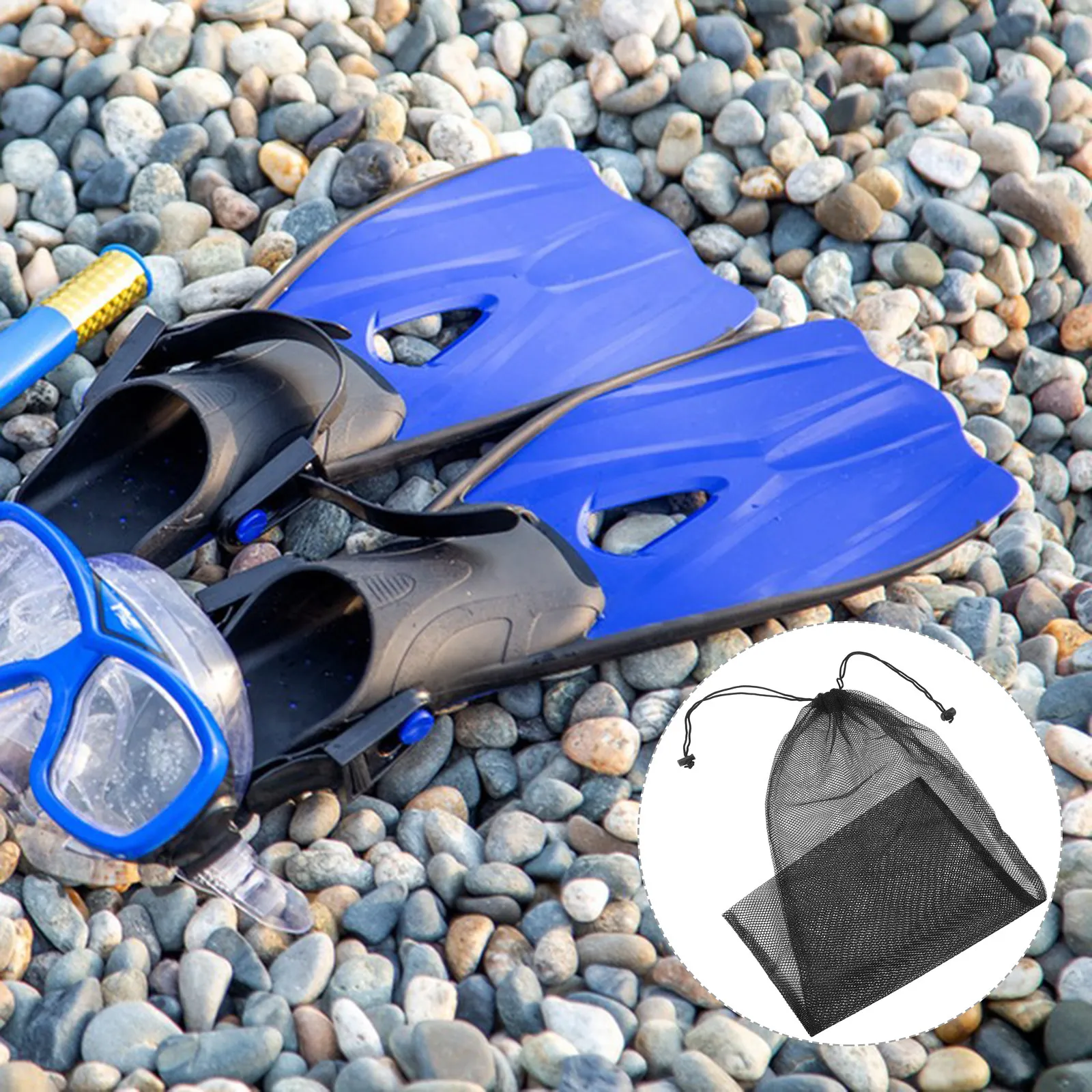 Heavy Duty Mesh Snorkel Bag for Large Capacity Ventilated Nylon Fabric Secure Drawstring Outdoor Swimming Diving
Heavy Duty Mesh Snorkel Bag for Large Capacity Ventilated Nylon Fabric Secure Drawstring Outdoor Swimming Diving