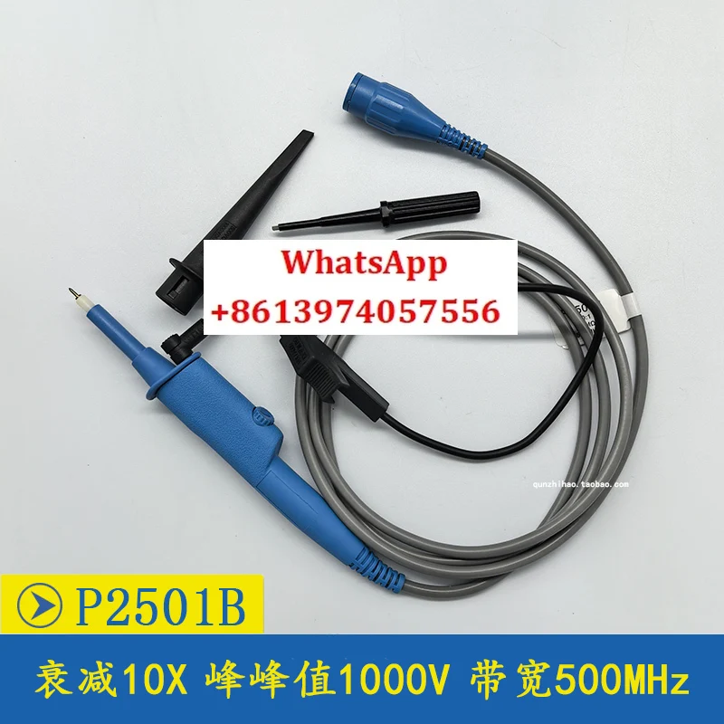 Oscilloscope probe P2301B/P2501B attenuates by 10 to 1, probe pole bandwidth 300M/500M
Oscilloscope probe P2301B/P2501B attenuates by 10 to 1, probe pole bandwidth 300M/500M