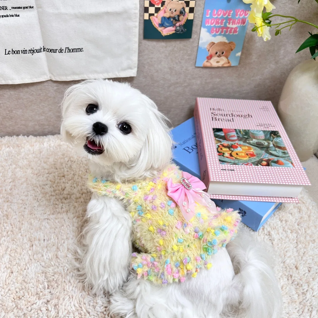 2025 Autumn Winter New Puppy Dog Outfits Cute Imitation Mink Candy Color Sweaters For Small Medium Dog Poodle XXS-XL Pet Clothes
2025 Autumn Winter New Puppy Dog Outfits Cute Imitation Mink Candy Color Sweaters For Small Medium Dog Poodle XXS-XL Pet Clothes