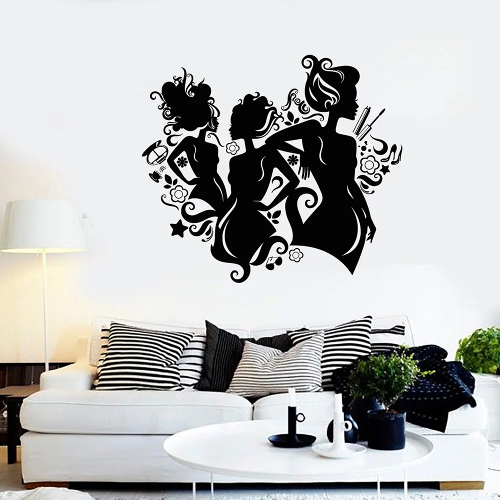 Beauty Salon Wall Decal Barbershop Beauty Hair Salon Ladies Floral Wall Stickers Beauty Salon Decoration Vinyl Decals A363
Beauty Salon Wall Decal Barbershop Beauty Hair Salon Ladies Floral Wall Stickers Beauty Salon Decoration Vinyl Decals A363
