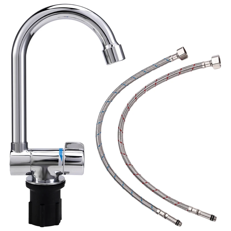AB09-Foldable RV Faucet Universal For Car Caravan RV 360° Rotation Cold & Hot Water Mixer Water Tap,1/2
AB09-Foldable RV Faucet Universal For Car Caravan RV 360° Rotation Cold & Hot Water Mixer Water Tap,1/2