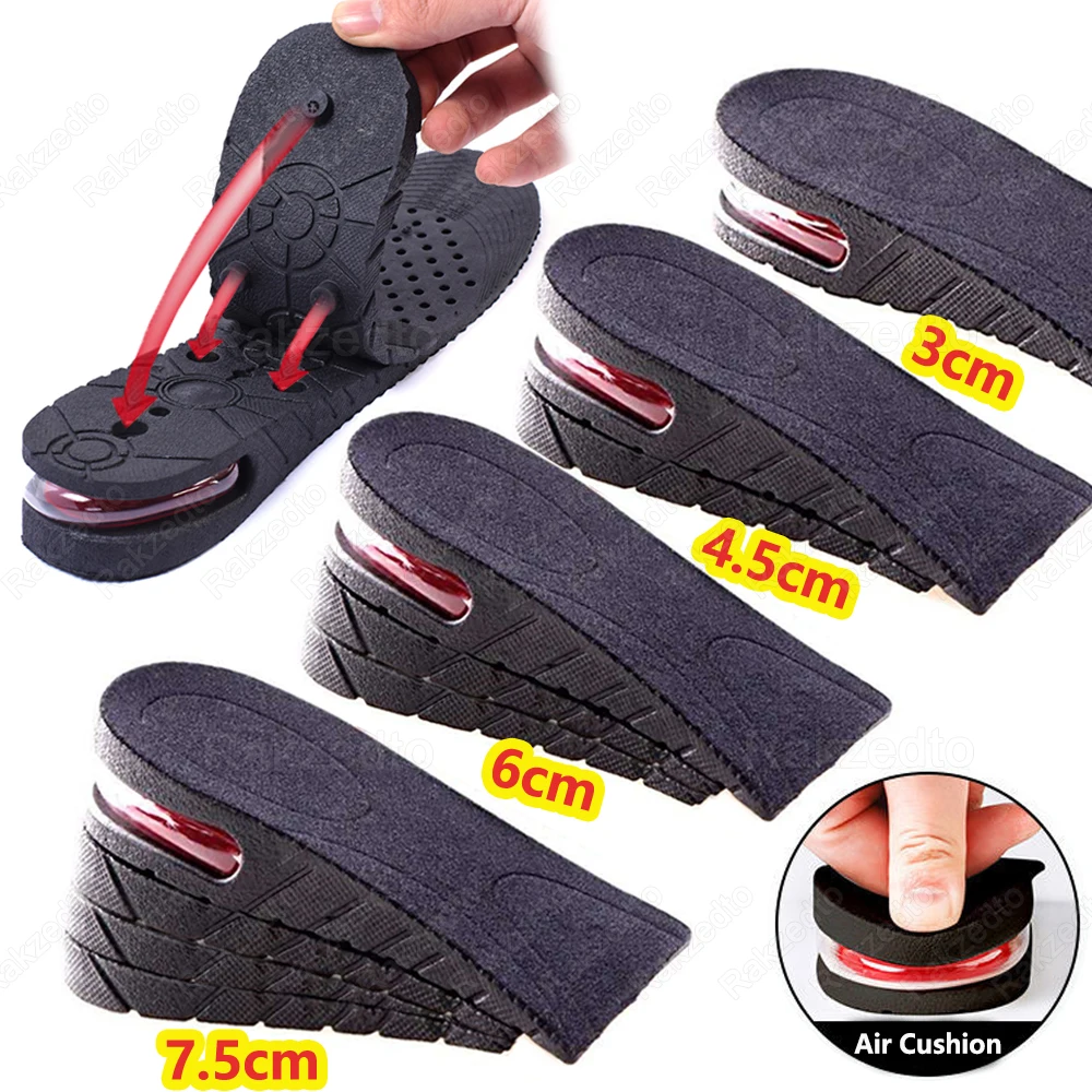 Height Increase Insoles with Air Cushion Shock Absorption Heel Lift Inserts for Man Woman Elevator Shoes Lift Pads Hidden Inside
Height Increase Insoles with Air Cushion Shock Absorption Heel Lift Inserts for Man Woman Elevator Shoes Lift Pads Hidden Inside