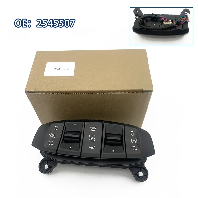 2545507 Панель переключателя круиз-контроля, панель рулевого колеса, кнопка переключения модуля, подходящая для грузовика Scania
2545507 Панель переключателя круиз-контроля, панель рулевого колеса, кнопка переключения модуля, подходящая для грузовика Scania