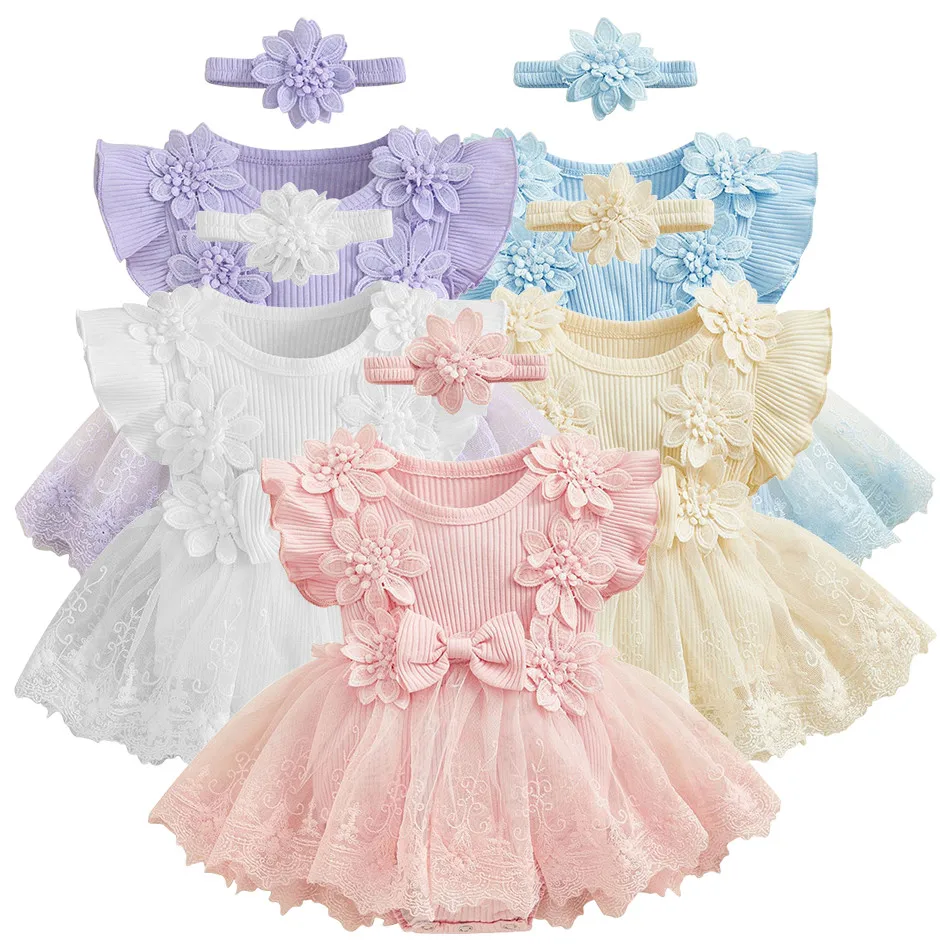 2024 Summer Infant Girls Rompeers Floral Printed Lace and Net Dress Breathable and Cute One Piece Bodysuits for Playtime Outings
2024 Summer Infant Girls Rompeers Floral Printed Lace and Net Dress Breathable and Cute One Piece Bodysuits for Playtime Outings