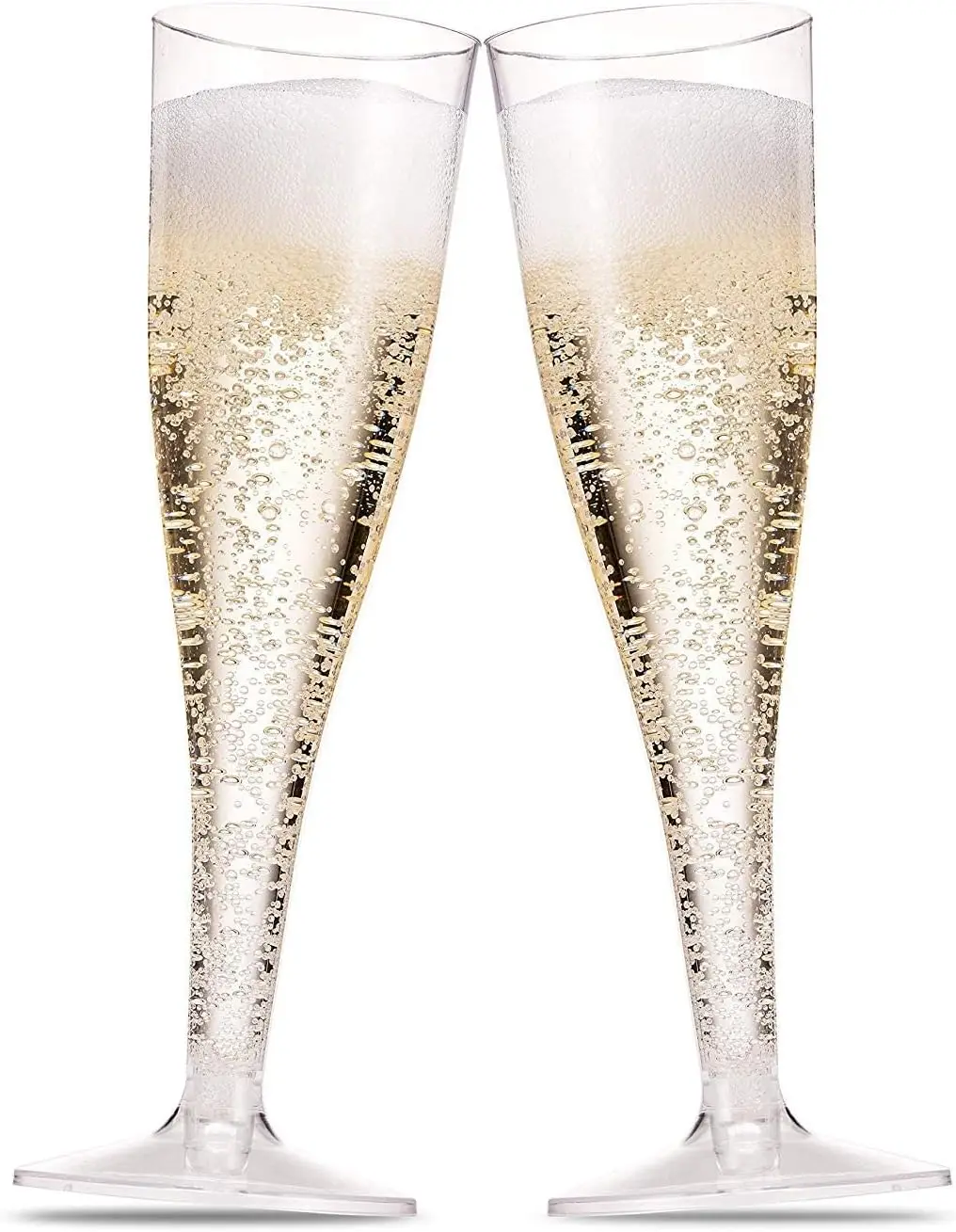 100 Plastic Champagne Flutes - 5 Oz Disposable Clear Champagne Glasses for Parties, Mimosa Bar, Events, Wedding and Show
100 Plastic Champagne Flutes - 5 Oz Disposable Clear Champagne Glasses for Parties, Mimosa Bar, Events, Wedding and Show