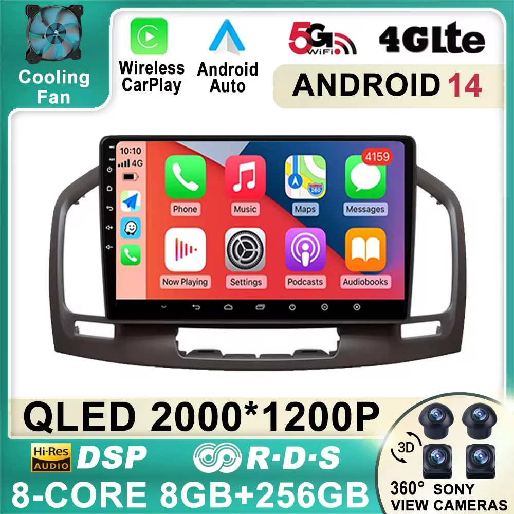 Android 14 For Buick Regal Opel Insignia 2009 2010 2011 2012 2013 Car Radio Multimidia Player 4G Carplay Stereo NO 2 Din DVD
Android 14 For Buick Regal Opel Insignia 2009 2010 2011 2012 2013 Car Radio Multimidia Player 4G Carplay Stereo NO 2 Din DVD