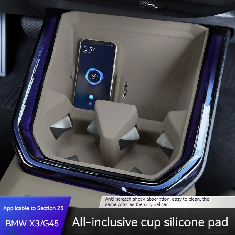 For BMW X3 G45 2025+ Silicone Wireless Charging Pad Non-Slip Mat Dust-Proof Charger Protect Cover Mat Car Interior Accessories
For BMW X3 G45 2025+ Silicone Wireless Charging Pad Non-Slip Mat Dust-Proof Charger Protect Cover Mat Car Interior Accessories