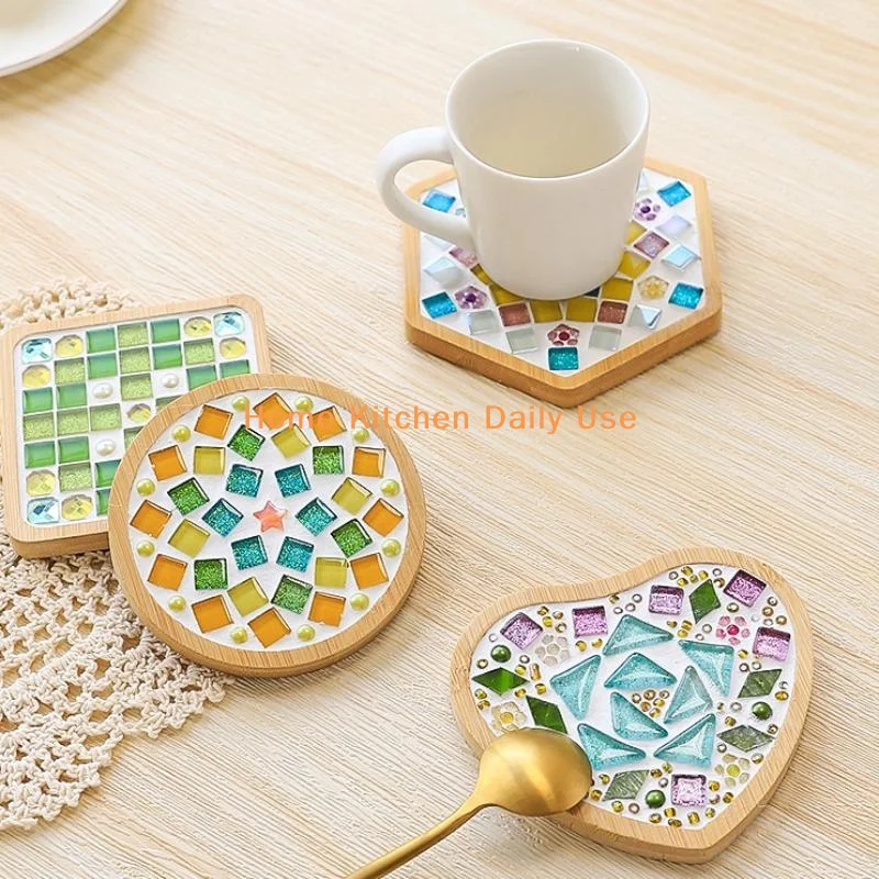 portableSquare Round DIY Mosaic Cup Mat Mosaic Glass Handicraft Handmade Coaster Handmake Accessories Bamboo Pad Early Education
portableSquare Round DIY Mosaic Cup Mat Mosaic Glass Handicraft Handmade Coaster Handmake Accessories Bamboo Pad Early Education