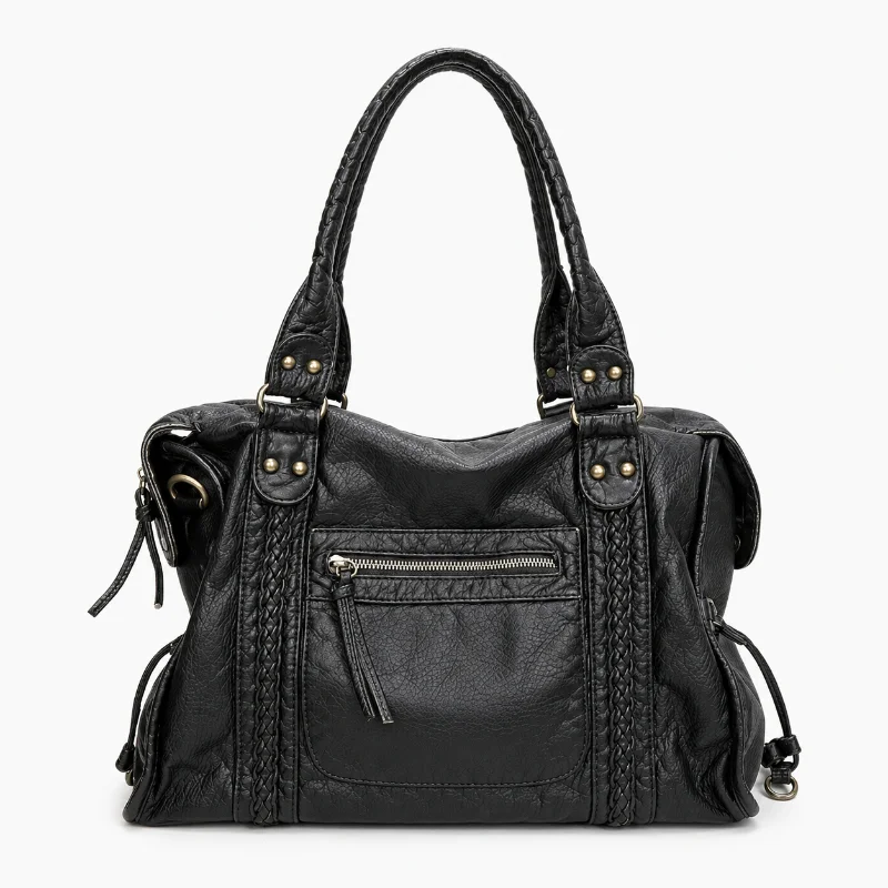 French Vintage Large Capacity Shoulder Bag Women Soft Crossbody Tote Bag Casual Motorcycle Style Handbag
French Vintage Large Capacity Shoulder Bag Women Soft Crossbody Tote Bag Casual Motorcycle Style Handbag