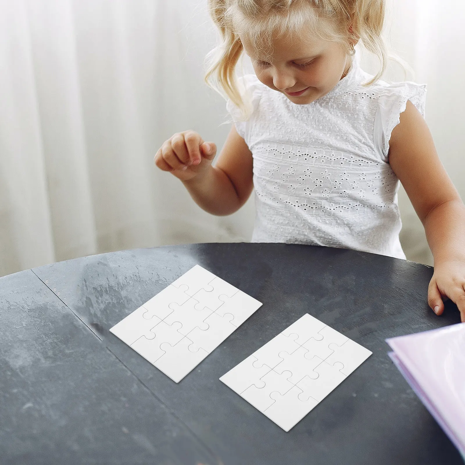 10 Sheets Blank Puzzle Pieces for Children Creative DIY Craft Drawing Coloring Activity Hand Eye Coordination Development Safe
10 Sheets Blank Puzzle Pieces for Children Creative DIY Craft Drawing Coloring Activity Hand Eye Coordination Development Safe