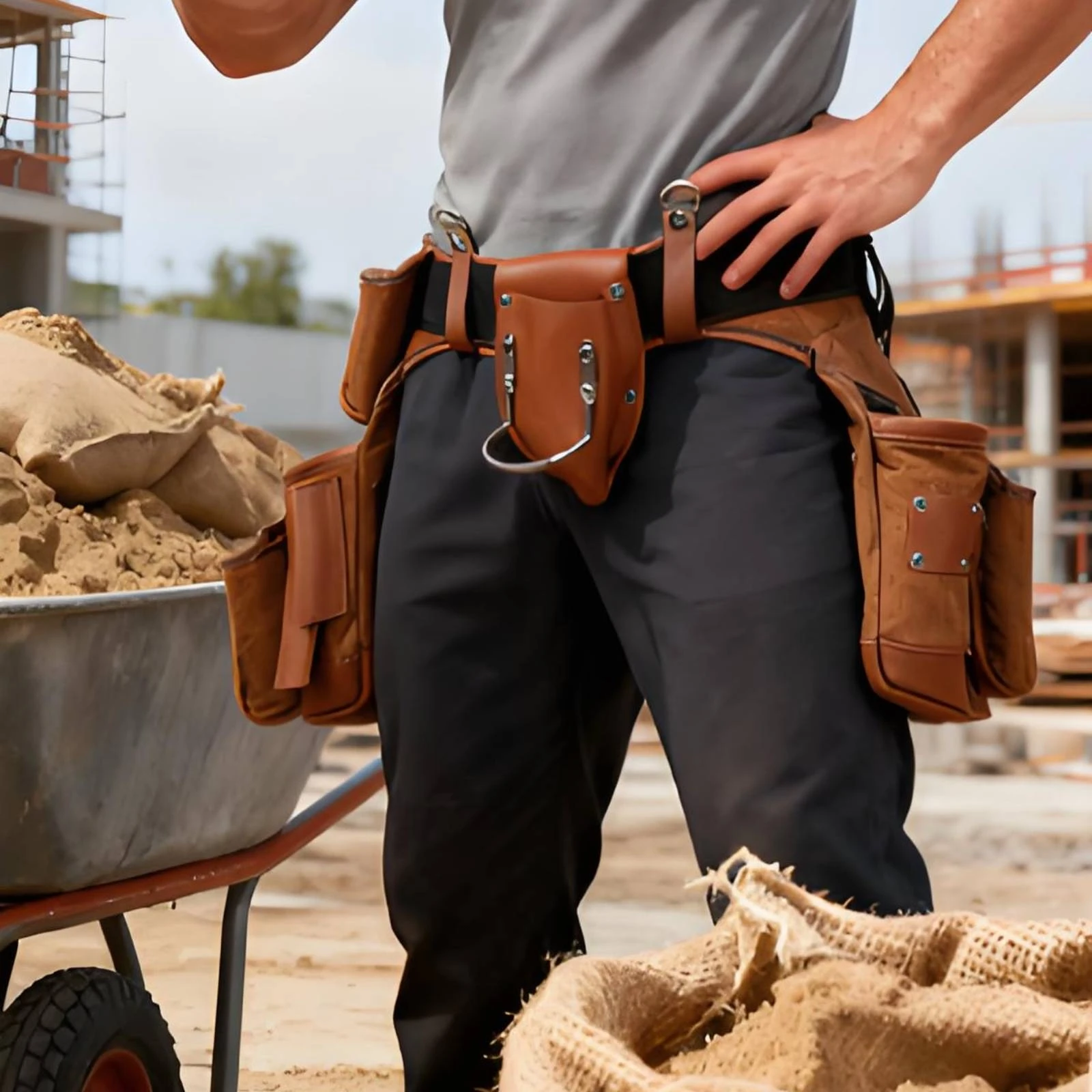 Tool Waist Bag with Belt Reinforced Tool Waist Bag Utility Organizer Pouch Long-Lasting Strong for Construction Workers
Tool Waist Bag with Belt Reinforced Tool Waist Bag Utility Organizer Pouch Long-Lasting Strong for Construction Workers