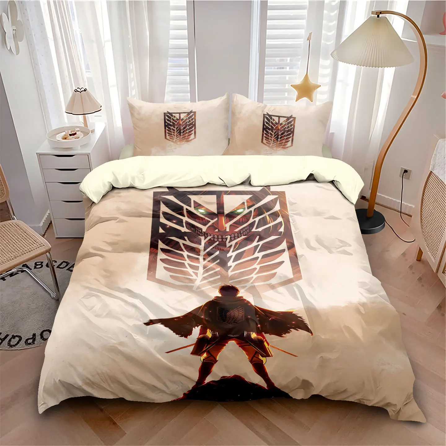 Anime A-Attack on T-Titan Duvet Cover Set Bedding Sets Pillowcase with Zip Room Decor for Teenagers adult Duvet Cover 2/3-Piece
Anime A-Attack on T-Titan Duvet Cover Set Bedding Sets Pillowcase with Zip Room Decor for Teenagers adult Duvet Cover 2/3-Piece