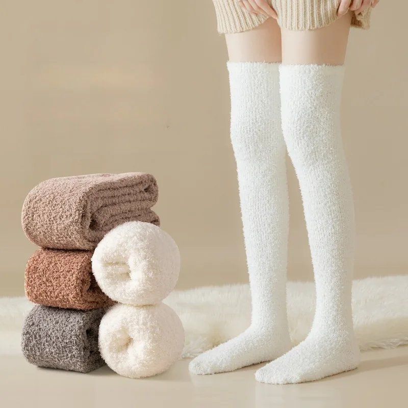 1 Pair Women's Winter Snow Boots Socks fashion Thickened Warm Floor long Socks Over-the-Knee Socks white stockings woman Hosiery 
1 Pair Women's Winter Snow Boots Socks fashion Thickened Warm Floor long Socks Over-the-Knee Socks white stockings woman Hosiery