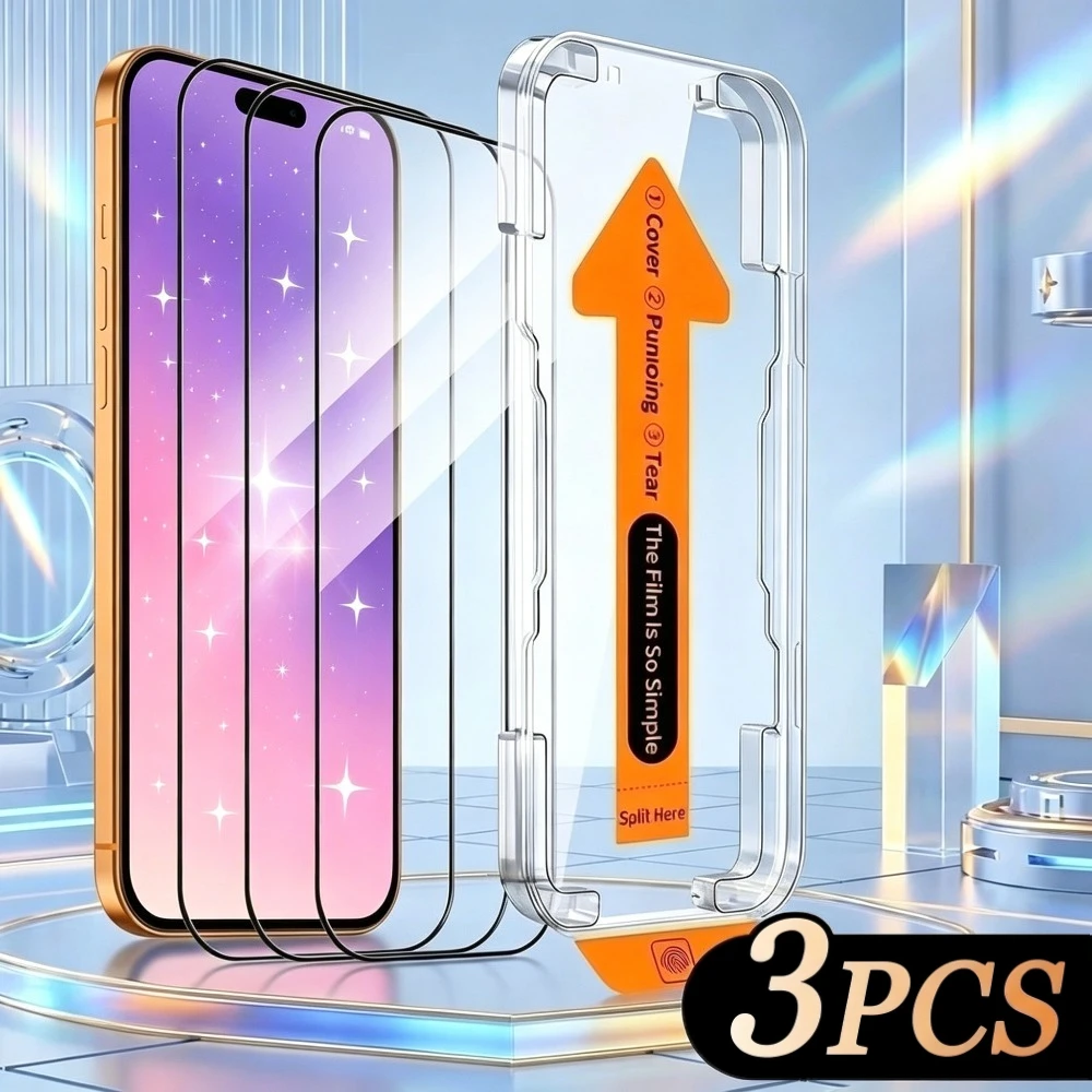 Комплект из 3 ультрапрочных защитных стекол Ultra HD для iPhone 17, 16, 15 Pro Max, Air 17e, 16e, 14, 13, 12 Pro, 15, 14 Plus с установкой в один клик
Комплект из 3 ультрапрочных защитных стекол Ultra HD для iPhone 17, 16, 15 Pro Max, Air 17e, 16e, 14, 13, 12 Pro, 15, 14 Plus с установкой в один клик