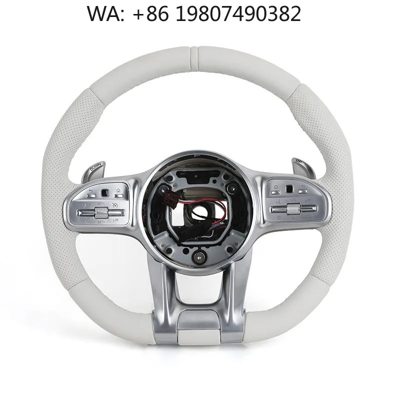 Solid White Full Leather Steering Wheel, Classic Replacement Mod Parts Fits C-class W205 CLS W218 GLA45 CL W216 CL500 CL63 C43 C
Solid White Full Leather Steering Wheel, Classic Replacement Mod Parts Fits C-class W205 CLS W218 GLA45 CL W216 CL500 CL63 C43 C