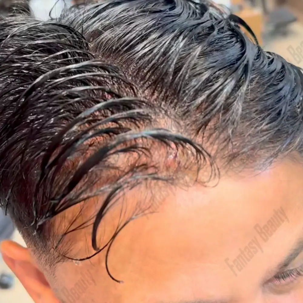 Undetectable 0.03mm Thin Skin V-Loop Base Men's Capillary Prosthesis Grey Black Blonde Human Hair Natural Hairline Men's Touoee
Undetectable 0.03mm Thin Skin V-Loop Base Men's Capillary Prosthesis Grey Black Blonde Human Hair Natural Hairline Men's Touoee