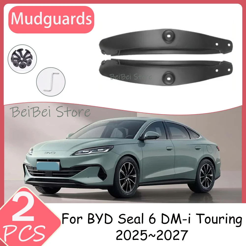 Для BYD Seal 6 DM-i Touring 2025~2027 2026: 2 шт. Защитные вкладыши для брызговиков (внутренние, задние колеса), аксессуары из полипропилена
Для BYD Seal 6 DM-i Touring 2025~2027 2026: 2 шт. Защитные вкладыши для брызговиков (внутренние, задние колеса), аксессуары из полипропилена