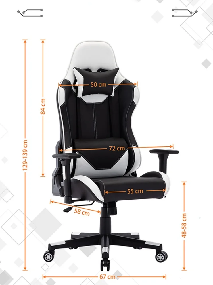 Silla reclinable de cuero PU para Gaming, asiento de oficina de 180 grados para ordenador ejecutivo, comodo
Silla reclinable de cuero PU para Gaming, asiento de oficina de 180 grados para ordenador ejecutivo, comodo
