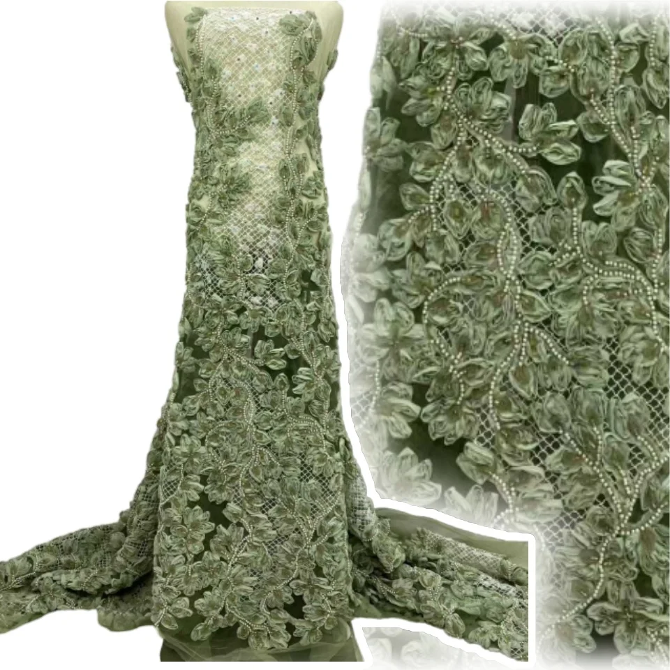 Африканская 3D Тюлевая кружевная ткань с бабочкой, 2025 новейшая Франция, Нигерия, тюль с вышивкой бисером, ткань для шитья свадебного платья TP1550 
Африканская 3D Тюлевая кружевная ткань с бабочкой, 2025 новейшая Франция, Нигерия, тюль с вышивкой бисером, ткань для шитья свадебного платья TP1550