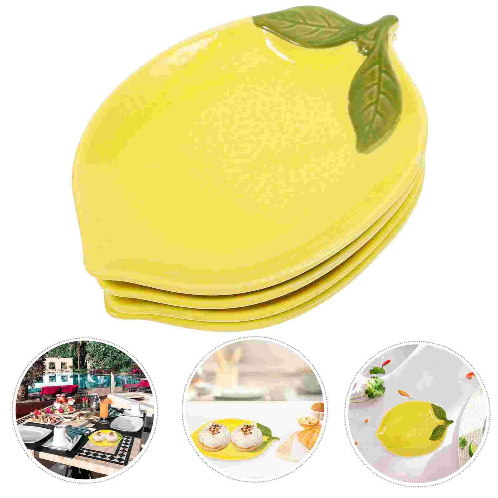 4 Pcs Lemons Tableware Kitchen Utensil Rice Bowl Ceramic Yellow Exquisite Dessert Plates Child
4 Pcs Lemons Tableware Kitchen Utensil Rice Bowl Ceramic Yellow Exquisite Dessert Plates Child