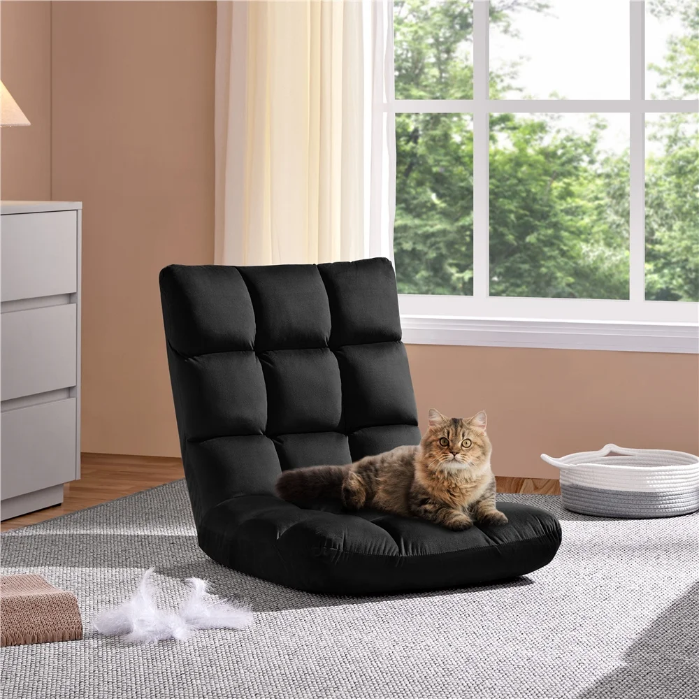 Portable Floor Folding Sofa Chair, 14-Level Adjustable Lazy Recliner for Gaming, Lounging & Nap, Padded Single Sleeper Chair, Furniture for Home, Christmas Gift
Portable Floor Folding Sofa Chair, 14-Level Adjustable Lazy Recliner for Gaming, Lounging & Nap, Padded Single Sleeper Chair, Furniture for Home, Christmas Gift