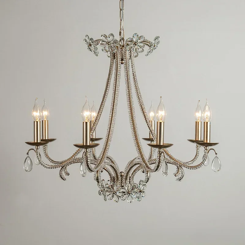 GHEUVNJ French pendant lamp, bedroom lamp, American crystal lamp, light luxury home living room retro restaurant
GHEUVNJ French pendant lamp, bedroom lamp, American crystal lamp, light luxury home living room retro restaurant