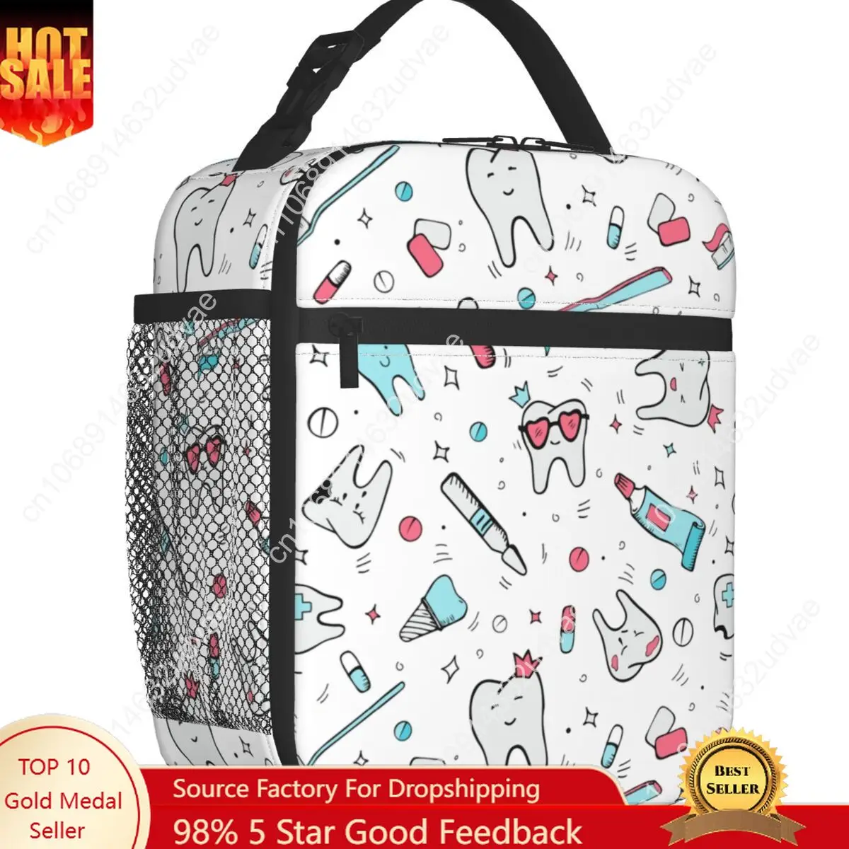 Dentist Cartoon Pattern Insulated Lunch Tote Bag for Women Teeth Brush Portable Cooler Thermal Bento Box School
Dentist Cartoon Pattern Insulated Lunch Tote Bag for Women Teeth Brush Portable Cooler Thermal Bento Box School