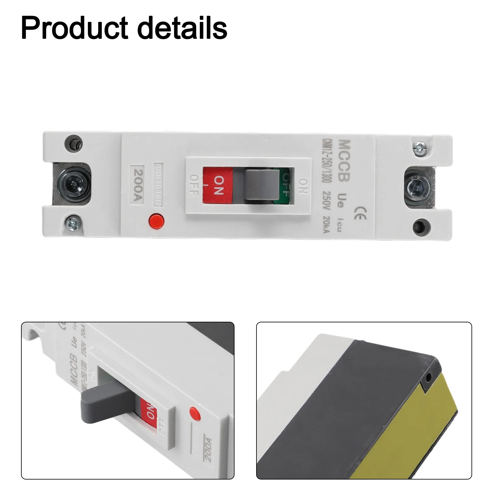 Автоматический выключатель постоянного тока 200 А Автоматический выключатель 200 А Совместимость отключения 35КА Водонепроницаемый Рейтинг защиты от перегрузки по току
Автоматический выключатель постоянного тока 200 А Автоматический выключатель 200 А Совместимость отключения 35КА Водонепроницаемый Рейтинг защиты от перегрузки по току