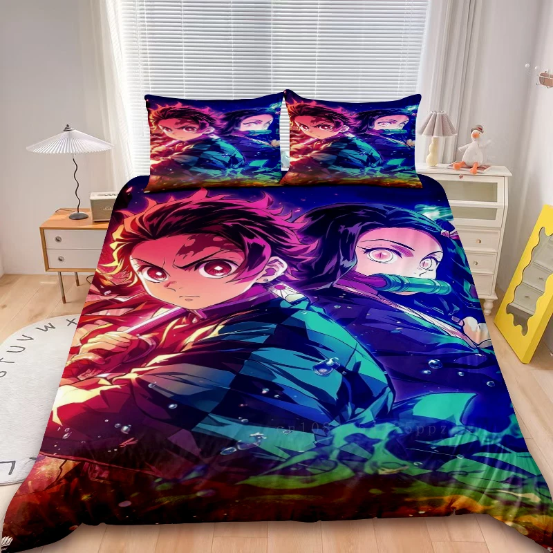 Tanjiro The Gate 3pcs Duvet Cover Nezuko Kamado Bedding Set Anime Soft and Comfortable Duvet Cover Sets for Bedroom Decor
Tanjiro The Gate 3pcs Duvet Cover Nezuko Kamado Bedding Set Anime Soft and Comfortable Duvet Cover Sets for Bedroom Decor
