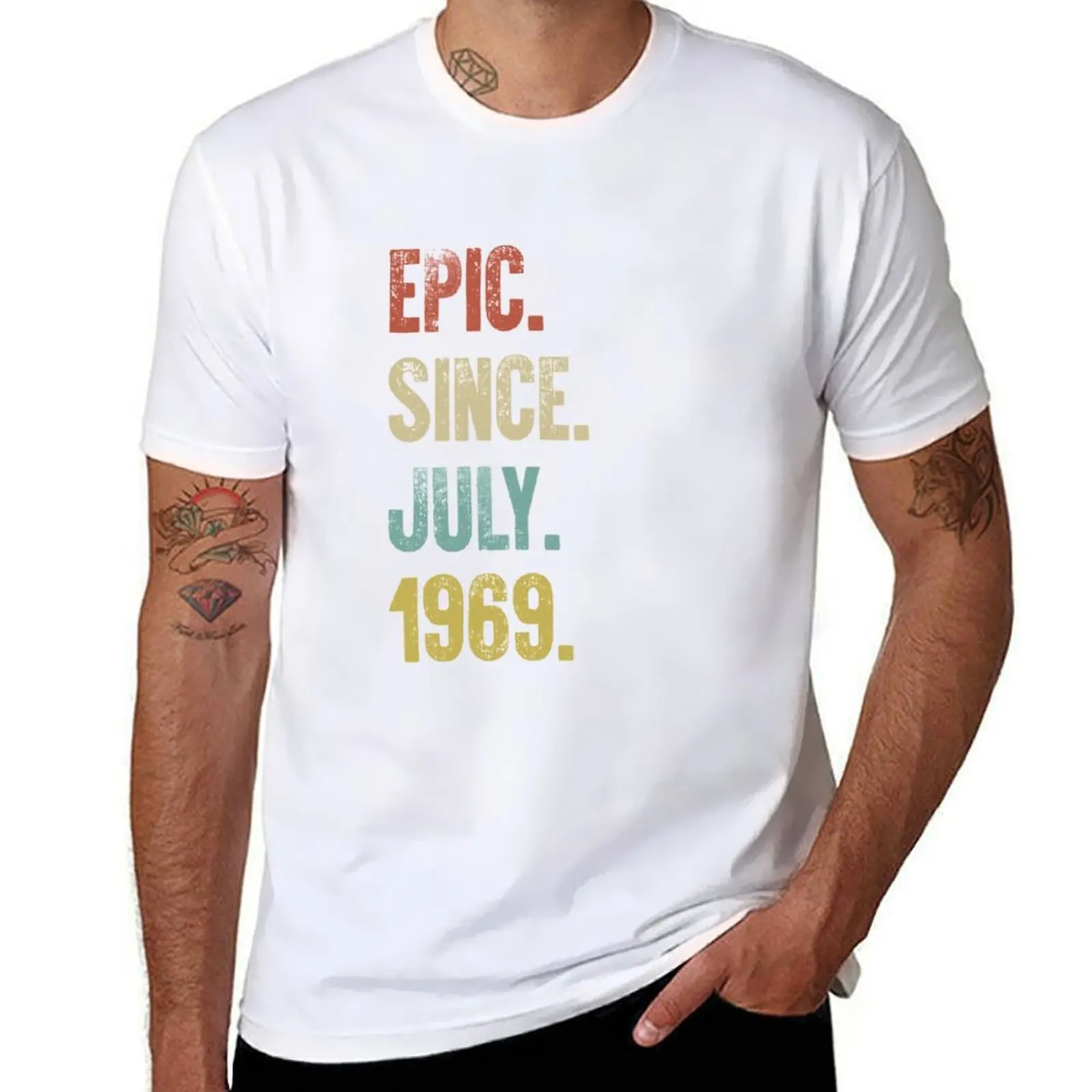 Retro Vintage 50th Birthday Epic Since July 1969 T-Shirt t shirts with prints funny t shirts cotton T-Shirt
Retro Vintage 50th Birthday Epic Since July 1969 T-Shirt t shirts with prints funny t shirts cotton T-Shirt