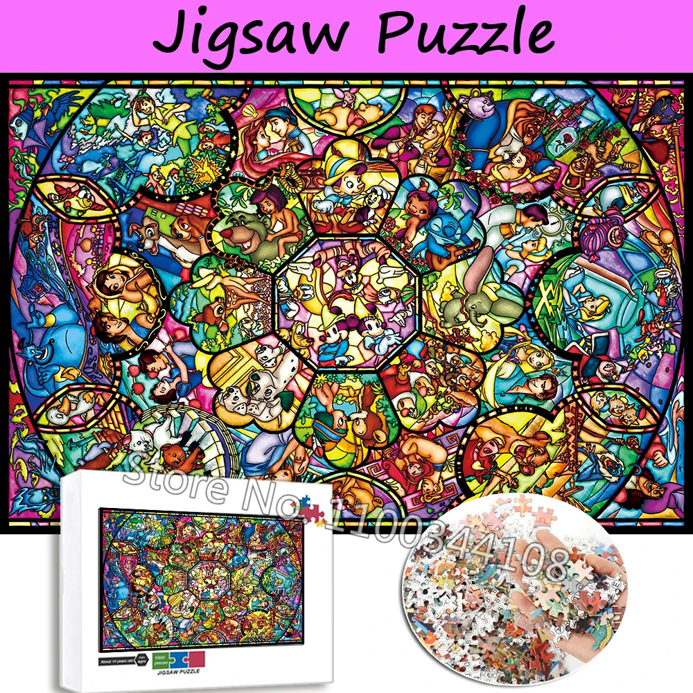 1000 Pieces Disney Animation Puzzles for Kids Educational Game Mickey Mouse Lion King Lilo Stitch Jigsaw Puzzle Assembling Toys
1000 Pieces Disney Animation Puzzles for Kids Educational Game Mickey Mouse Lion King Lilo Stitch Jigsaw Puzzle Assembling Toys