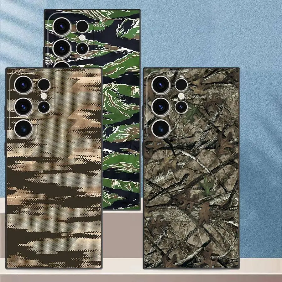Camouflage Pattern Black Soft Phone Cover Case for Samsung Galaxy S20 S21 FE S25 Edge S23 Ultra S24 Plus
Camouflage Pattern Black Soft Phone Cover Case for Samsung Galaxy S20 S21 FE S25 Edge S23 Ultra S24 Plus