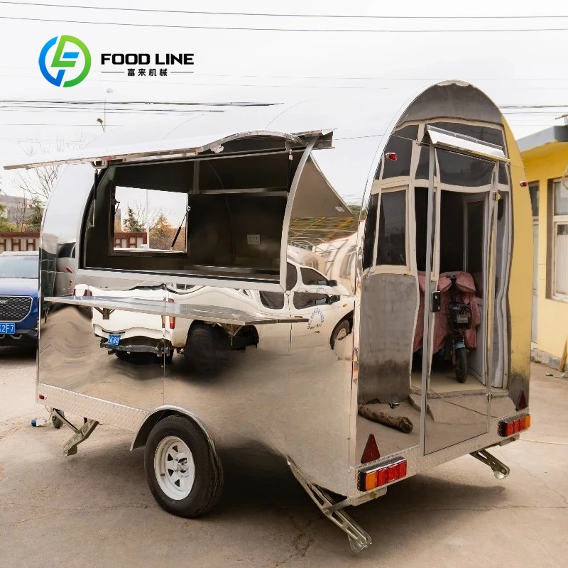 Customized size Round coffee food trailer fully equipped food van mobile ice cream food truck
Customized size Round coffee food trailer fully equipped food van mobile ice cream food truck