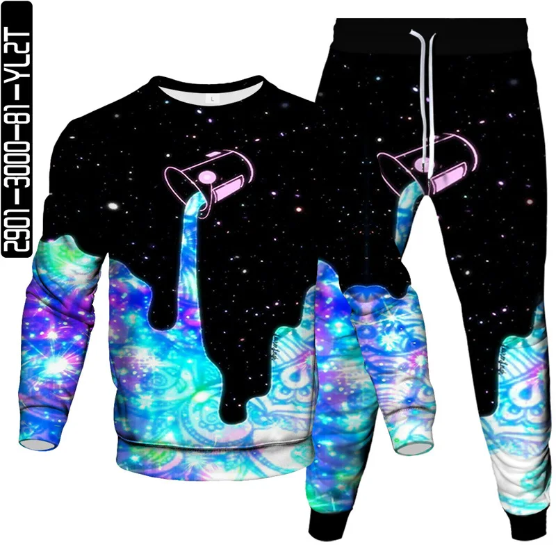 Harajuku Galaxy Space Star Colorful Nebula Vortex Print Men Fashion Clothes Tracksuit Sweatshirt Jogging Pants 2 Piece Set S-6XL
Harajuku Galaxy Space Star Colorful Nebula Vortex Print Men Fashion Clothes Tracksuit Sweatshirt Jogging Pants 2 Piece Set S-6XL